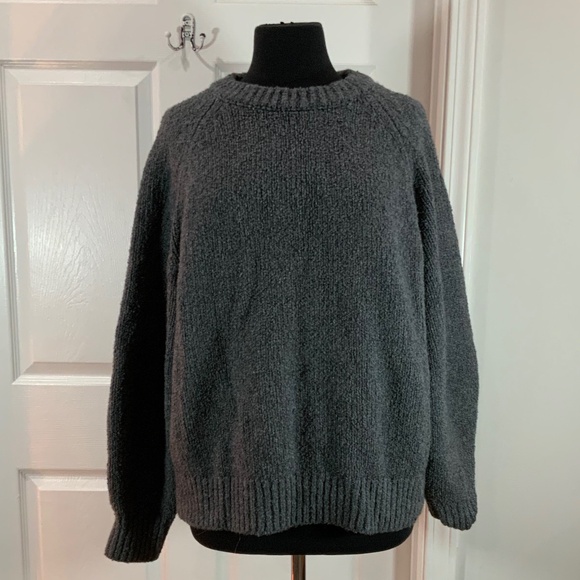 Banana Republic Gray Cotton Wool Chunky Knit Warm Sweater Size XL - Picture 7 of 7